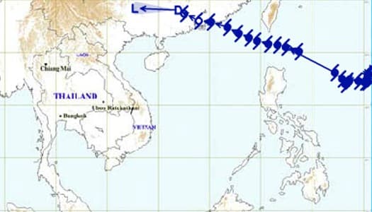 ประกาศเตือน คลื่นลมแรงบริเวณทะเลอันดามันและอ่าวไทยตอนบน ฉบับ 13