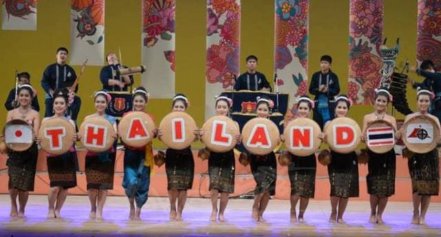 ภาพบรรยากาศ "วงโปงลาง ร.ร.เลยพิทยาคม บินลัดฟ้าเผยแพร่วัฒนธรรม ที่ญี่ปุ่น"