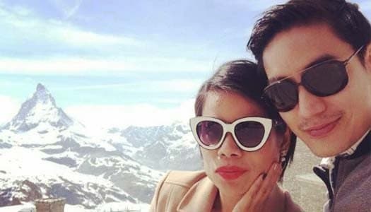 'หมอโอ๊ค-โอปอล์' โชว์ภาพสุดสวีท ฮันนีมูนไกลถึงสวิตฯ