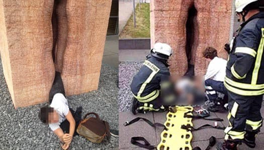 ขำไม่ออก! นร.มะกันสุดพิเรนทร์  ติดร่องหินรูปอวัยะเพศหญิง หลังหามุมแปลกถ่ายรูป