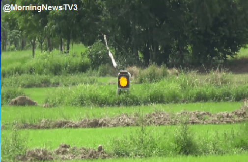 ชาวนานครนายกไอเดียเจ๋ง ใช้ไฟสัญญาณเตือนไล่นกแทนหุ่น บอกได้ผลชัดเจน