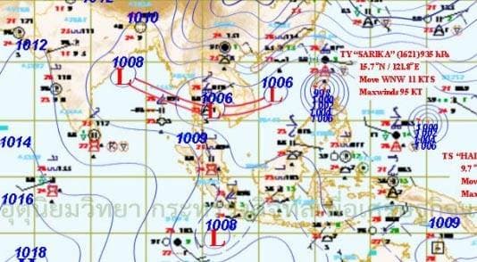 อุตุฯระบุ ไทยตอนบนยังมีฝน ตะวันออก-ใต้ ระวังฝนตกหนักบางแห่ง กทม.-ปริมณฑล มีฝนช่วงค่ำ 60% ของพื้นที่