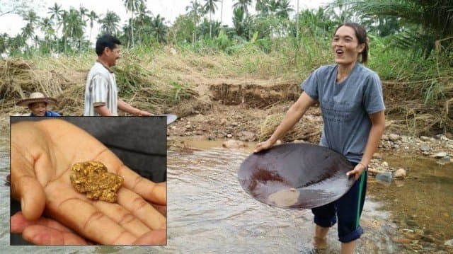 สาวร่อนทองบางสะพาน ดวงเฮง ได้ทองหนัก 2 บาท เล็งขายนำเงินสร้างบ้านที่ค้างให้เสร็จ