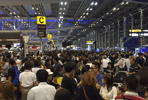 'กอบกาญจน์' เข้าตรวจสอบเหยื่อทัวร์ญี่ปุ่นนับพันถูกลอยแพสุวรรณภูมิ พบเป็นสมาชิกบริษัทขายตรง ลักษณะแชร์ลูกโซ่ให้สมัครเป็นสมาชิกถึงได้เที่ยว