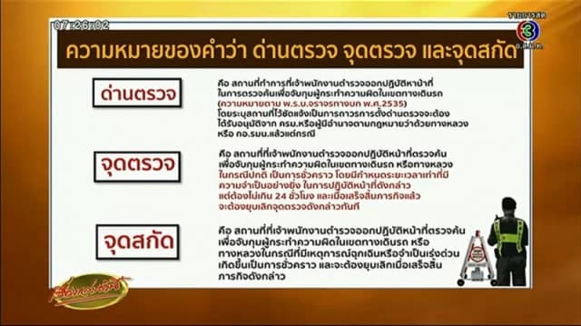 'กฤษณะ' แจง 'จักรทิพย์' สั่งปรับการตั้งจุดตรวจ ย้ำต้องคำนึงถึงความปลอดภัยปชช.