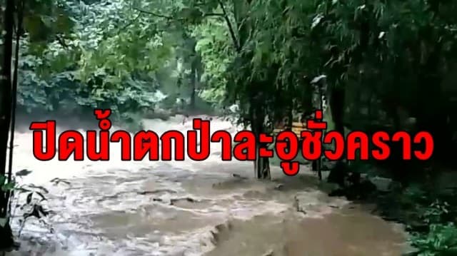 อุทยานฯ แก่งกระจาน สั่งปิดน้ำตกป่าละอูชั่วคราว หลังฝนตกหนัก