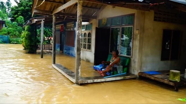 พัทลุงฝนยังตกต่อเนื่อง ปริมาณน้ำท่วมขยายวงกว้าง หนักสุด อ.ควนขนุน