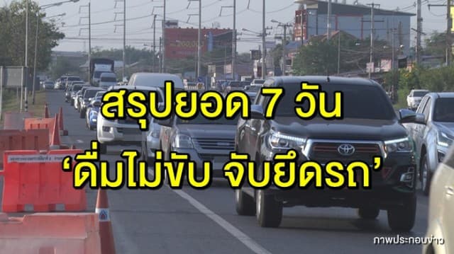 คสช. สรุปยอด 7 วัน ‘ดื่มไม่ขับ จับยึดรถ’ 5,164 คัน ดำเนินคดีกว่า 2 แสนคน