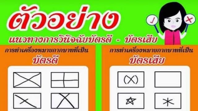 เช็คให้ดีก่อนออกไปใช้สิทธิ์! วิธีกาบัตรป้องกันบัตรเสีย ก่อนออกไปเลือกตั้งล่วงหน้า