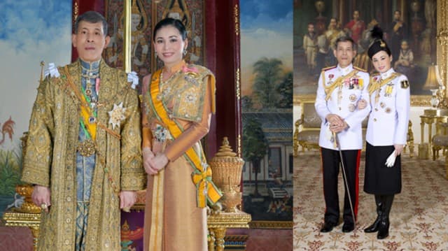 พระบาทสมเด็จพระเจ้าอยู่หัว พระราชทานพระบรมฉายาลักษณ์ ฉายกับสมเด็จพระนางเจ้าฯ พระบรมราชินี