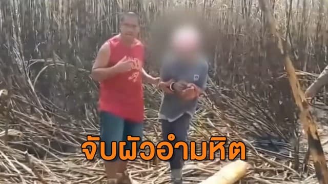 รวบผัว ฆ่าเมียหมกป่าอ้อย สารภาพทำร้ายจนตาย อุ้มศพไปอำพราง