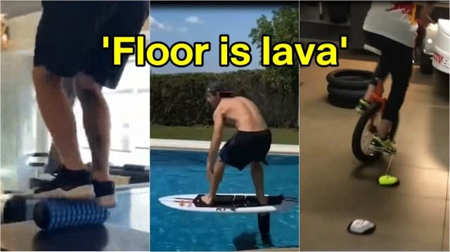 กิจกรรมกักตัวสุดท้าทาย 'Floor is lava' จะทำอย่างไรเมื่อพื้นเปรียบดั่งหินลาวาร้อนระอุ