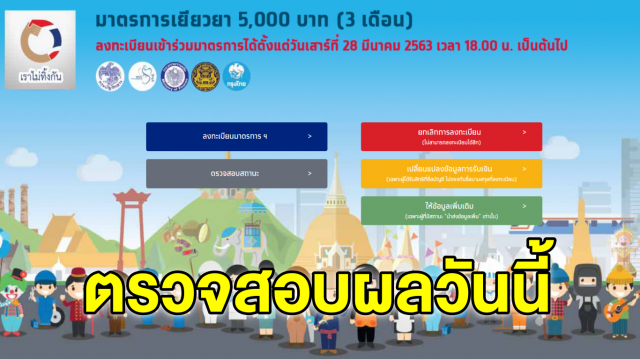 เช็กสถานะเงินเยียวยา เราไม่ทิ้งกัน วันนี้ 13 เม.ย. โอนเงิน 5,000 ล็อตใหม่ให้ 3 แสนคน