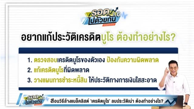 สอนวิธีล้างแบล็คลิสต์ เครดิตบูโร ลบประวัติเน่า ต้องทำอย่างไร? 