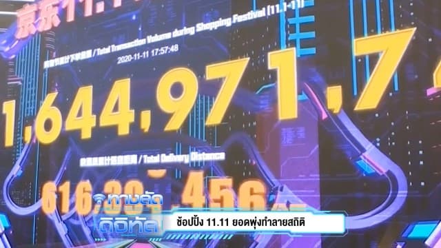 ช้อปปิ้ง 11.11 ยอดพุ่งทำลายสถิติ