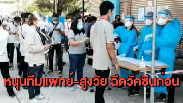 ผลสำรวจเผย ปชช. หนุนทีมแพทย์-กลุ่มผู้สูงวัย ฉีดวัคซีนโควิดล็อตแรก 