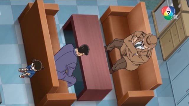 ดูย้อนหลัง โคนัน เดอะซีรีส์ EP.966 ตอนการจ้างวานจากสารวัตรเมงุเระ (1/2)