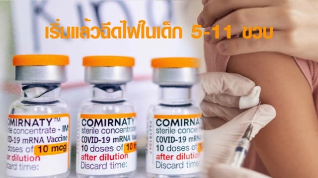 ฉีดไฟเซอร์ฝาสีส้ม ในเด็ก 5-11 ขวบ วันแรกคึกคัก ลุ้น อย.ไฟเขียวซิโนแวคในเด็ก 3 ขวบ