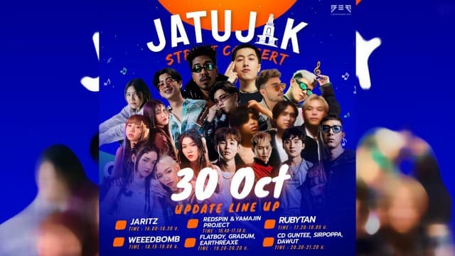 ล็อกปฏิทิน 30 ต.ค. นี้!! “JATUJAK STREET CONCERT” วีค 3 พร้อมทวีความมันส์!! 