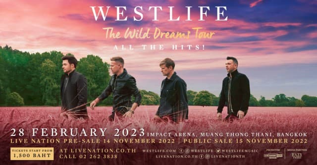 ฮัลโหล มายเลิฟ! WESTLIFE พร้อมจัดเต็มเพลงฮิตให้แฟนๆ หายคิดถึง ในคอนเสิร์ตใหญ่ The Wild Dreams Tour