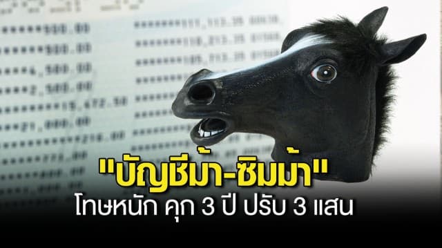 บังคับใช้แล้ว ! กม.ป้องกันและปราบปรามภัยไซเบอร์ บัญชีม้า-ซิมม้า โทษหนัก คุก 3 ปี ปรับ 3 แสน