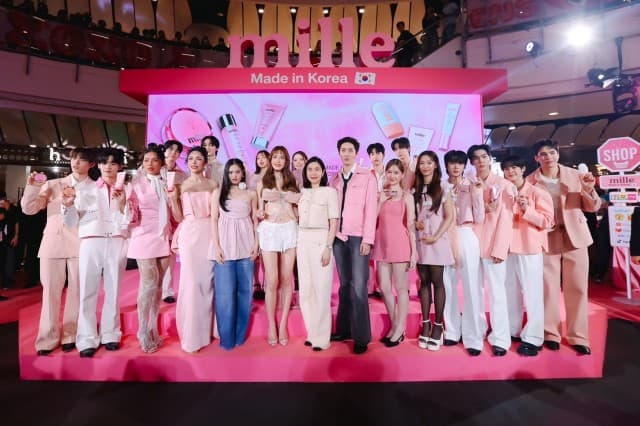 มิลเล่ประกาศยืนหนึ่งความเป็น No.1 งานผิวเกาหลีของคนรุ่นใหม่   ดึง ต่อ-เกรซ-แอลลี่-แม้ก-ณฐ นำทัพคนดังร่วมงานเปิดตัว Mille Skin of New Gen สุดยิ่งใหญ่