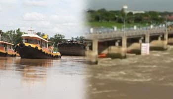 อยุธยา-เจ้าพระยาไหลเชี่ยวเรือบรรทุกเพิ่มเรือจูงจาก1เป็น5ลำ