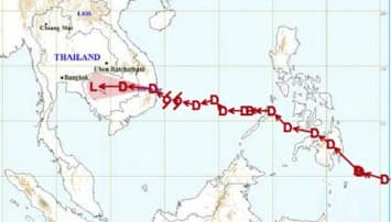 พายุโซนร้อนโพดอลอ่อนกำลังลงเป็นดีเปรสชัน แต่ยังมีผลกระทบภาคตะวันออก