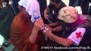 'พุทธะอิสระ' แจ้งความมือยิงแก๊สน้ำตา 3 ข้อหา ลั่นหากมาขอขมาจะไม่เอาผิด