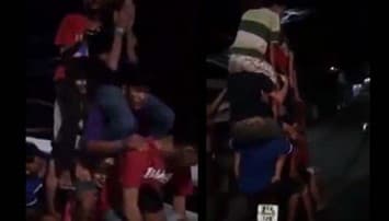 ทางเดียวกันไปด้วยกัน! คลิปแก๊งโจ๋เกรียนทุบสถิติต่อตัวซ้อน12