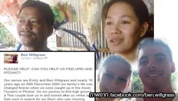 2พี่น้องชาวอังกฤษ ประกาศตามหาสามีภรรยาชาวไทยที่ช่วยชีวิตช่วงสึนามิ ปี 2547 