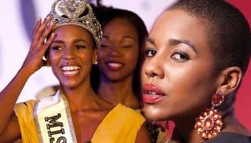 ฉีกกฎนางงามสาวสกินเฮดคว้ามงกุฎมิสเฮติ 2014