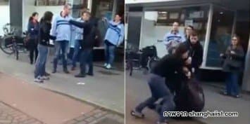 (คลิป) ลูกค้าอารมณ์ร้อนตบตีแย่งนมผง ที่ด้านนอกซูเปอร์มาร์เก็ตในเนเธอร์แลนด์