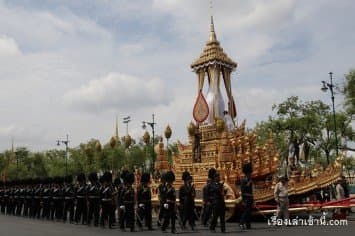 ประมวลภาพประวัติศาสตร์ การซ้อมริ้วขบวนที่ 1-3 พระราชพิธีถวายพระเพลิงพระบรมศพ ร.9 