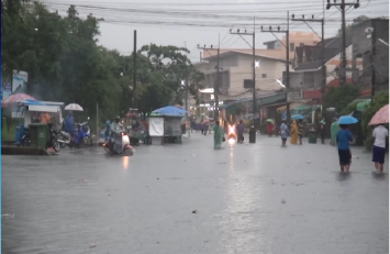 น้ำท่วมเขตเทศบาลนครสงขลาหลังฝนตกหนัก-น้ำทะเลหนุน