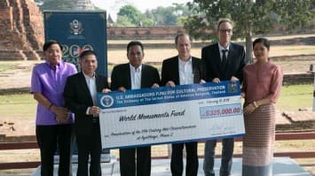 ทูตสหรัฐฯ มอบเงิน 10 ล้านบาท บูรณะวัดไชยวัฒนาราม พระนครศรีอยุธยา วัดดังในละครบุพเพสันนิวาส