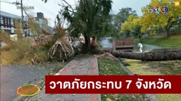 ปภ.สรุปพื้นที่ถูกผลกระทบจากวาตภัย 7 จว. พร้อมเตือนรับมือพายุฤดูร้อน 25-28 เม.ย.นี้