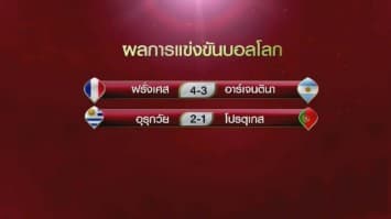 เมสซี่-โด้ ร่วง! บอลโลกรอบ 16 ทีม ฝรั่งเศสเฉือนอาร์เจนติน่า 4-3 - อุรุกวัยชนะโปรตุเกส 2-1