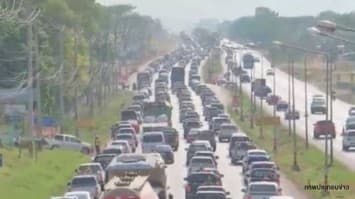 ทางหลวงชนบทสร้างถนนเชื่อมต่อราชพฤกษ์-กาญจนาภิเษก (แนวเหนือ-ใต้) รองรับจราจรหนาแน่น คาดก่อสร้างเสร็จปลายปีนี้