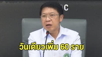 สธ.แถลง ไทยพบผู้ป่วยโควิด-19 เพิ่ม 60 ราย รวมมีผู้ติดเชื้อสะสม 272 ราย 