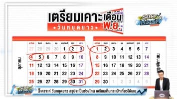 'วิษณุ' แย้มรบ.เล็งเคาะวันหยุดยาวเพิ่ม ให้คนไทยท่องเที่ยว กระตุ้นเศรษฐกิจช่วงพ.ย.