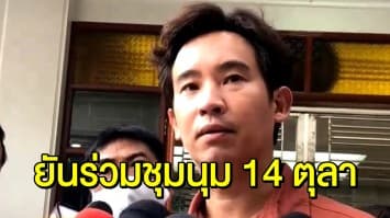 ‘พิธา’ ห่วง กมธ.เข้าสภาเหมือนยื้อเวลา ยิ่งผลัก ปชช.ลงถนน ยัน ร่วมชุมนุม 14 ตุลา