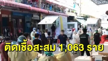 ผู้ว่าฯ สมุทรสาคร เผยพบติดเชื้อโควิดเพิ่มอีก 242 ราย รวมสะสม 1,063 ราย!  ชี้ 90% เป็นแรงงานข้ามชาติ