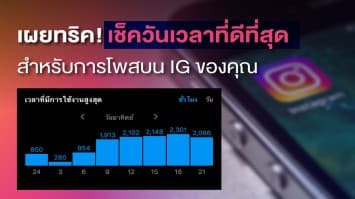 ทริค! ดูวันเวลาที่ดีที่สุด สำหรับการโพสต์บนบัญชี Instagram ของคุณ