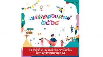 10 อันดับ กิจกรรมยอดฮิตของชาวโซเชียลในช่วงเทศกาลสงกรานต์ 64