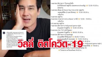 'วิลลี่ แมคอินทอช' ประกาศติดโควิด-19 พร้อมเผยไทม์ไลน์