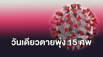 ตายพุ่ง! ยอดติดเชื้อโควิด-19 วันนี้ ( 27 เม.ย.) ป่วยเพิ่ม 2,179 ราย เสียชีวิตถึง 15 ราย