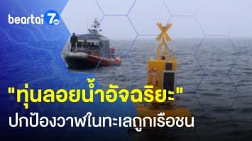 ชิลีเปิดตัว ทุ่นลอยน้ำอัจฉริยะ ปกป้องวาฬในทะเลถูกเรือชน