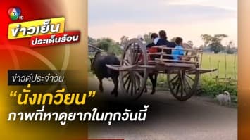 ภาพหาดูยาก ! “นั่งเกวียน” โดยใช้น้องควาย เป็นตัวลากจูง ในการเดินทาง | ข่าวดีประจำวัน