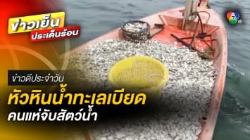 ปรากฏการณ์ ! น้ำทะเลเบียดที่หัวหิน คนแห่จับฝูงปลาแป้น แหวกว่ายอวดโฉมเหนือผิวน้ำ | ข่าวดีประจำวัน